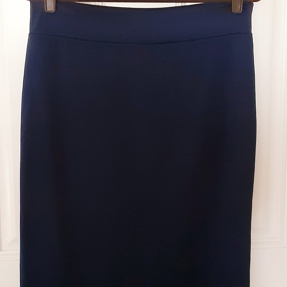 Knit Navy Blue Skirt